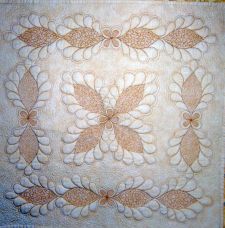 Machine Quilting: Feathers and Stippling 